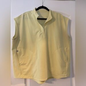 Figs Sleeveless Top in Light Yellow